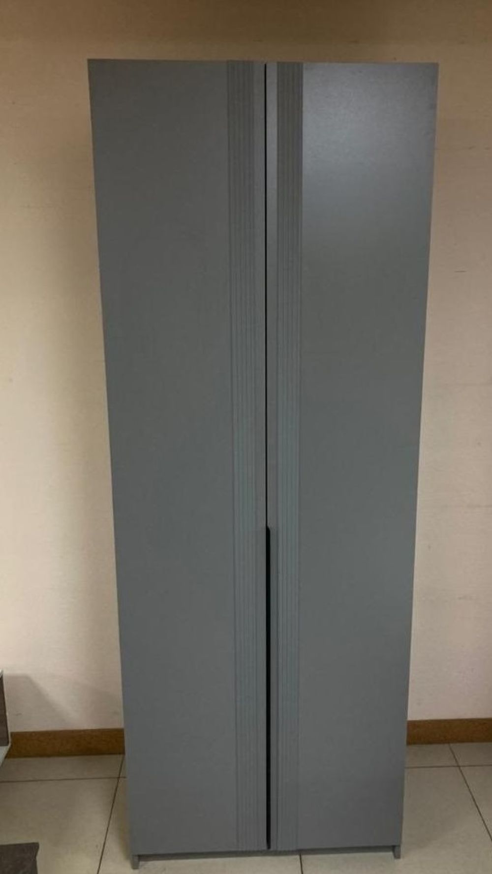 Шкаф 2-х створ. с 3-мя ящиками Ольга-6 серый шифер