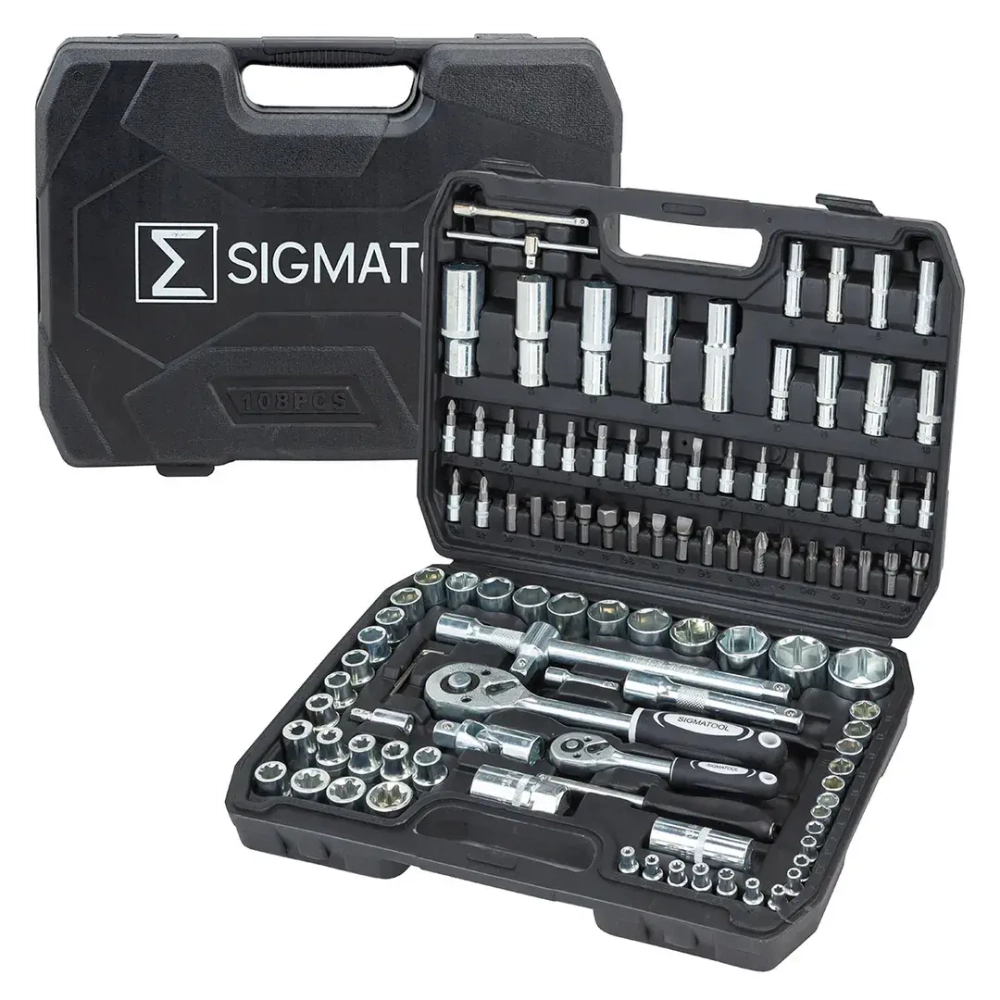 Набор инструментов 108пр. 1/4'', 1/2'' SIGMATOOL Sigmatool-41082-5