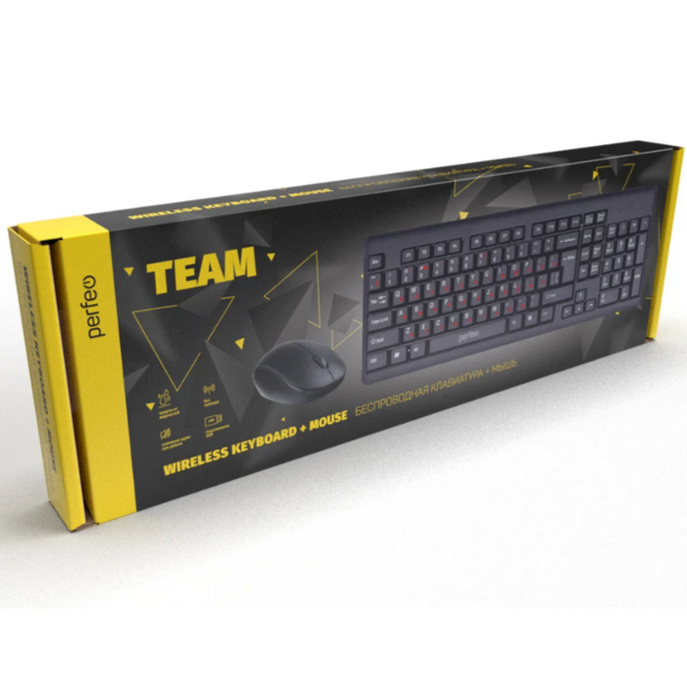 Клавиатура + мышь Perfeo PF-A4785 TEAM (беспроводной)