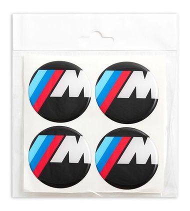 Наклейки на колпак СИЛИКОН 55мм ///M 4пр KOTA