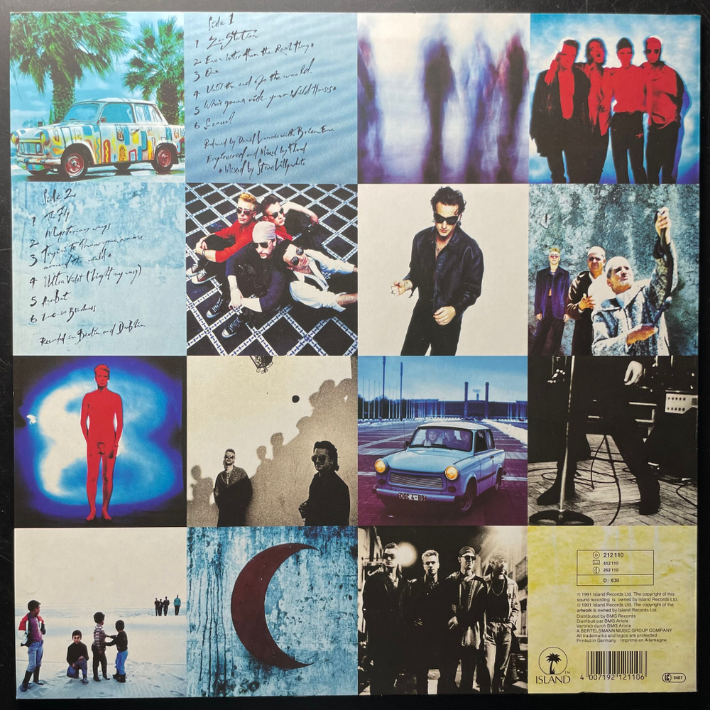 U2 ‎– Achtung Baby (Европа 1991г.)
