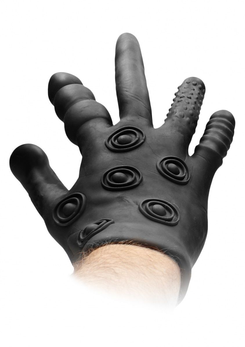 Черная стимулирующая перчатка Stimulation Glove (Цвет: черный)