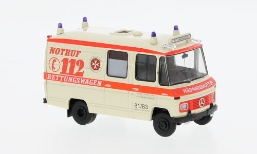 Скорая помощь Mercedes L 508 RTW, Johanniter Frankfurt 1978, 1:87