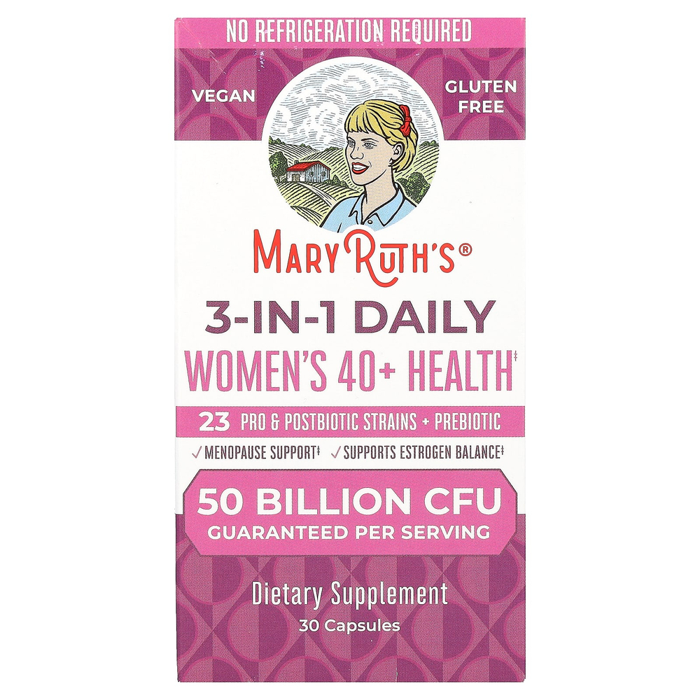 MaryRuth's, 3-в-1 для ежедневного приема женщин старше 40 лет, 30 капсул