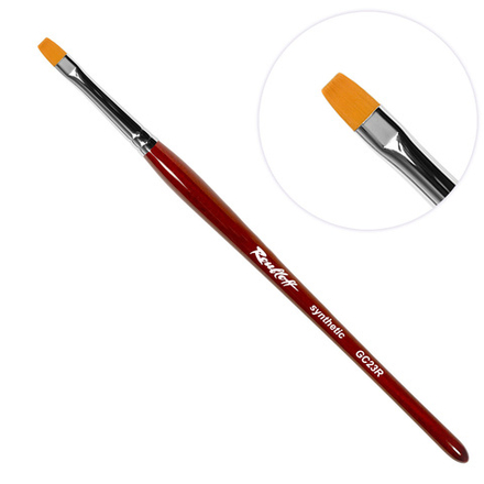 КИСТЬ ПЛОСКАЯ СИНТЕТИКА ROUBLOFF, №6 GC23R-6