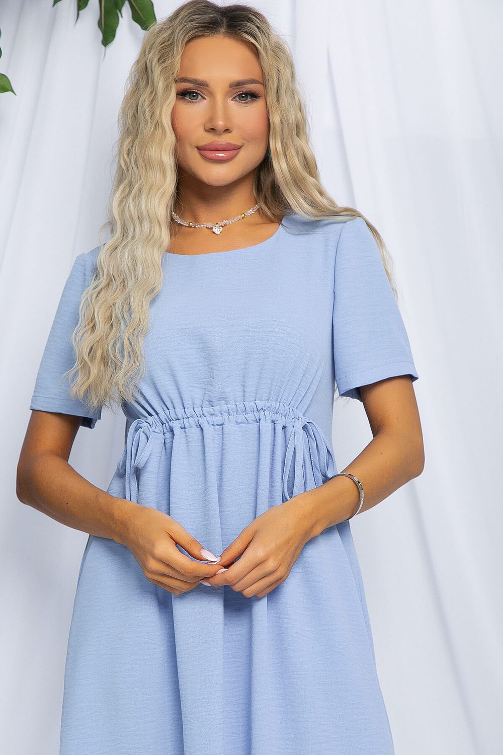 Платье Цветы Лета (голубое) П13057-18М LT Collection