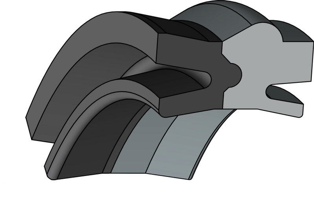 A854-032 NBR Пневматическое грязесъёмное уплотнение штока для тяжёлых условий эксплуатации 32-42-11