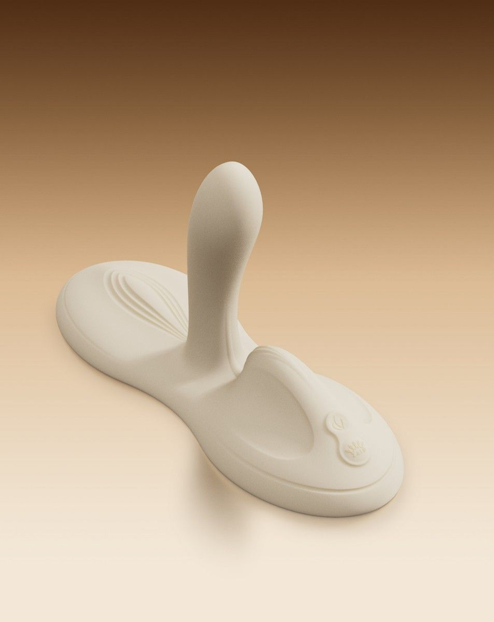 Белая виброподушка с функцией нагрева Flora (Цвет: белый)