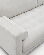 Debra 2-местный диван из перламутровой синели с ножками натурального цвета