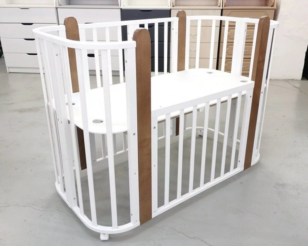 Детская кровать "Европа Люкс" (120*60 см.) универс. с маятником