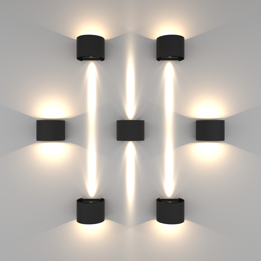 340547 Светильник DALLA 2х3W LED 660LM G ЧЕРНЫЙ 4000K IP65