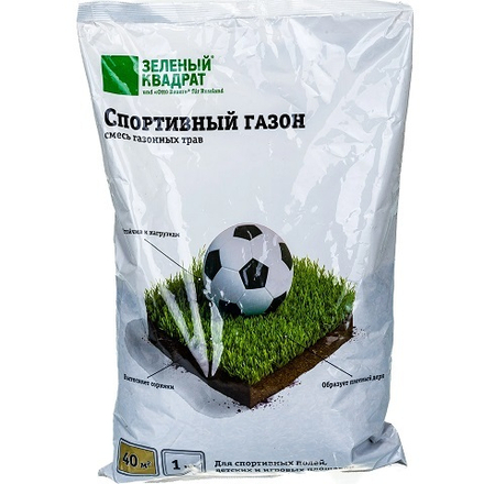 Газон зеленый квадрат "Спортивный" 1 кг