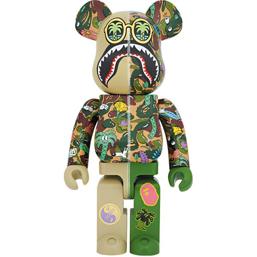 Дизайнерские игрушки BE@RBRICK 1000% Steven Harrington X BAPE(R)SHARK, BE@RBRICK-2305-0005