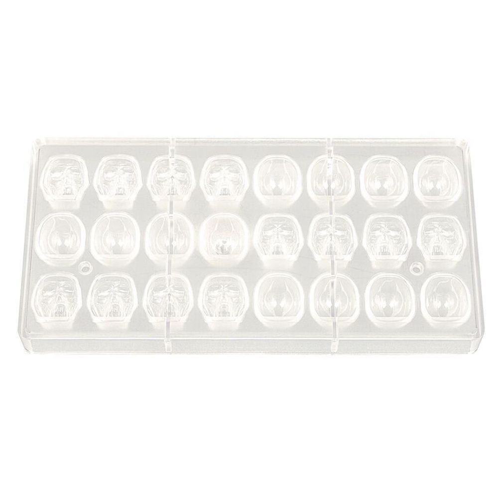 Пластиковая форма "Череп" 24 ячейки 38*26*27 мм,   P.L. Proff Cuisine