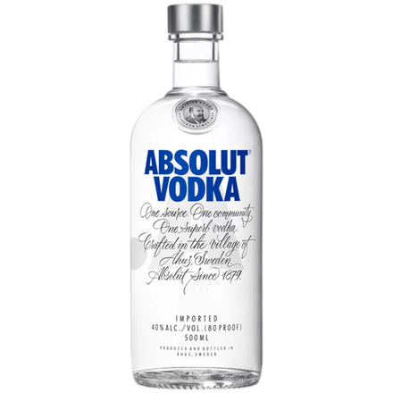 Водка Absolut 0.5 л