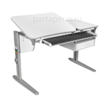 Растущая парта Дэми СУТ 45 с лотком и тумбой ТСН.04 (1200×565 мм)