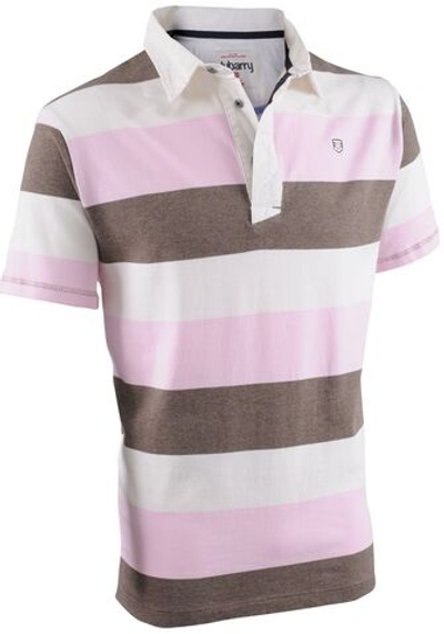 Рубашка поло мужская Allen, цвет серо-бело-голубой, размер XL (10250332).