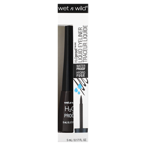 wet n wild, H2O Proof, жидкая подводка для глаз, оттенок 880 темно-коричневый, 5 мл (0,17 жидк. унции)