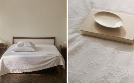 Zara Home покрывало из хлопка, белый · 5163/006