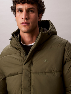 Утепленная куртка Calvin Klein Hooded Puffer Jacket Fatigue