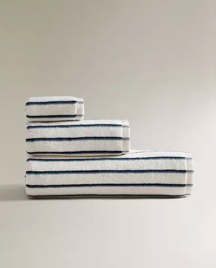 ZARA HOME БАННОЕ ПОЛОТЕНЦЕ С ЦВЕТНЫМИ ПОЛОСКАМИ, РАЗНОЦВЕТНЫЙ