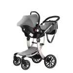 Детская коляска Luxmom 601A 3в1 (серый)