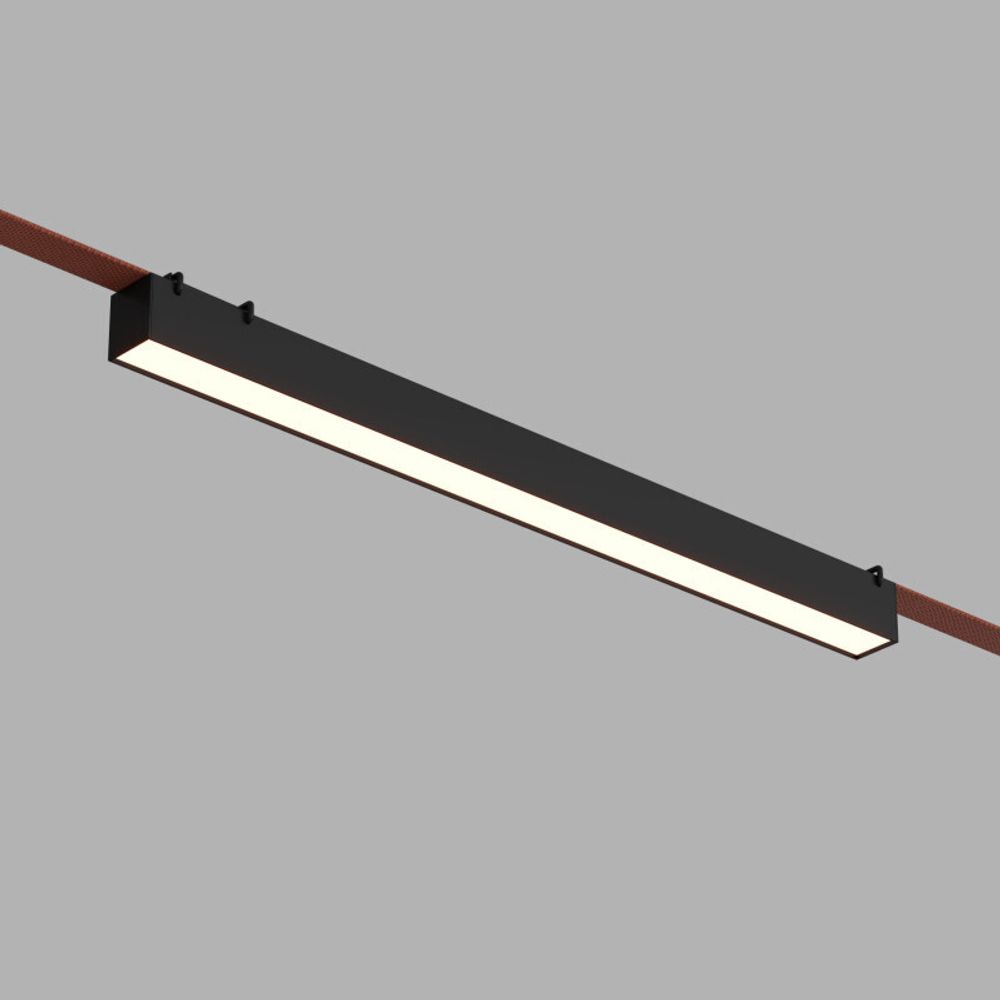 DK5676-BK Cветильник для трека-ремня Belty Smart, серия Linear, со светодиодом, L642*W40*H45мм, 48V DC, 24W, RA90, 120°, 2700-6500K, IP20, черный, алюминий