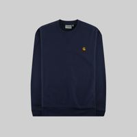  Толстовка мужская Carhartt WIP American Script Sweatshirt артикул:I025475_blue - купить в магазине Дайс