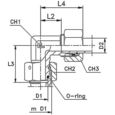 Соединение PN90 DS10 18х1.5 B4 (в сборе)