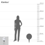 Cветильник шар уличный наземный KANLUX IDAVA 35 см