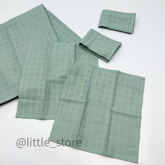 Комплект муслиновый, Зеленый айсберг