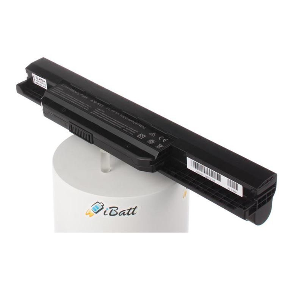Аккумуляторная батарея iBatt 7800 mAh для ноутбука Asus A31-K53, A41-K53