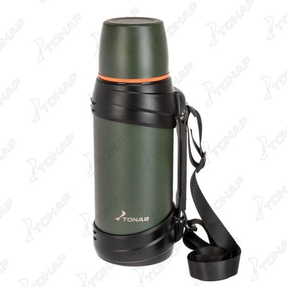 Термос (T-KD-938-2) 2000ML хаки (дополн.пласт.чашка, ручка) TONAR