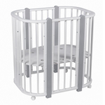 PITUSO Кровать детская + маятник 5/1 Asti Белый-Серый