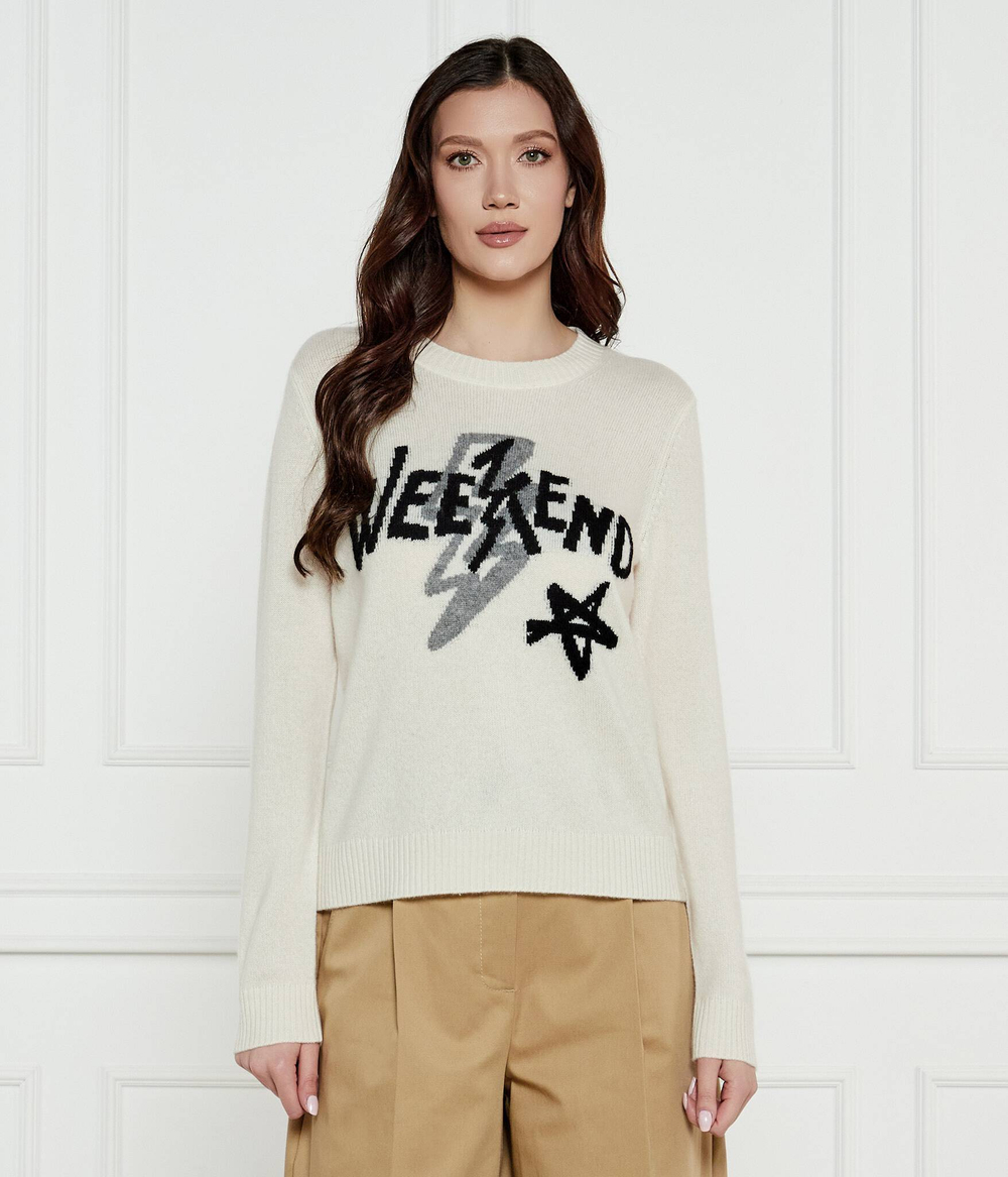 Кашемировый свитер KANSAS Weekend MaxMara - экрю(153610116)