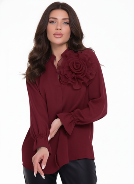 Блуза Модная Люкс (марсала) Diolche