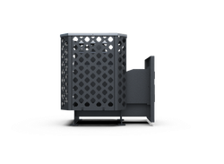 Банная печь Душа-15 Сетка Перфорация стекло