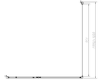 Душевой уголок Slim-N VSR-4SNP1012CLB, 1200*1000, черный, стекло прозрачное