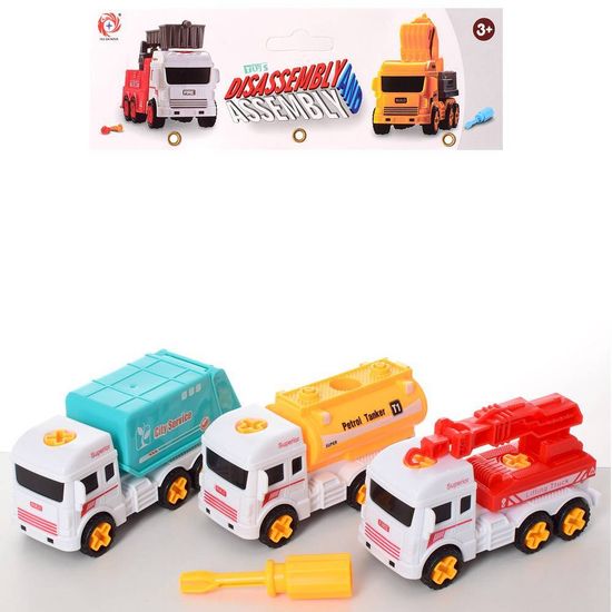 Машинки - конструктор на шурупах , 3в1 с отверткой