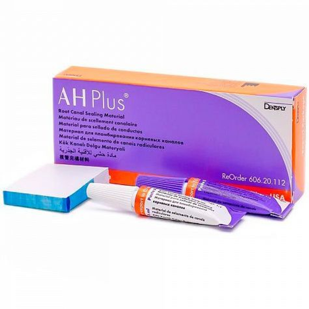 AH PLUS (4МЛ+4МЛ)- ПАСТА ДЛЯ ПЛОМБИРОВАНИЯ КАНАЛОВ, ДЕНТСПЛАЙ