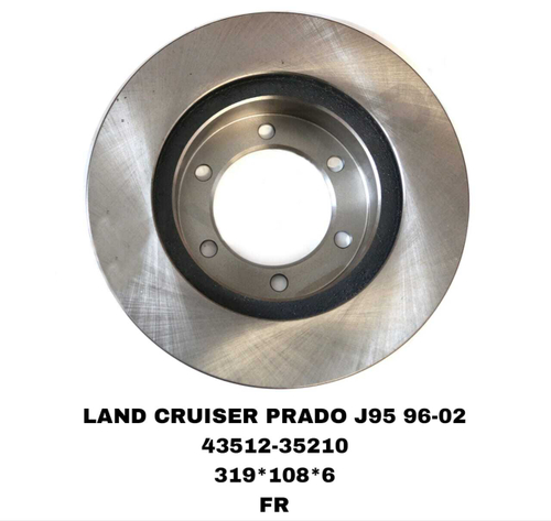 ТОРМОЗНЫЕ ДИСКИ LAND CRUISER PRADO VZJ95,KZJ95 1996-2002