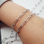 Цепочка скрепка, сталь, р 12×4×1мм, цена за отрезок 50 см