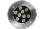 Светильник LED тротуарный (грунтовый) встраив. SP2803,10W, AC 12V, низковольтный, 4000К, металлик, D160*H90mm, вн.диаметр: 110mm, IP67 Feron