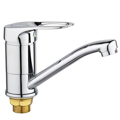 Смеситель для раковины, РМС, корот изл, с картриджем, хром, SL55-004F-15