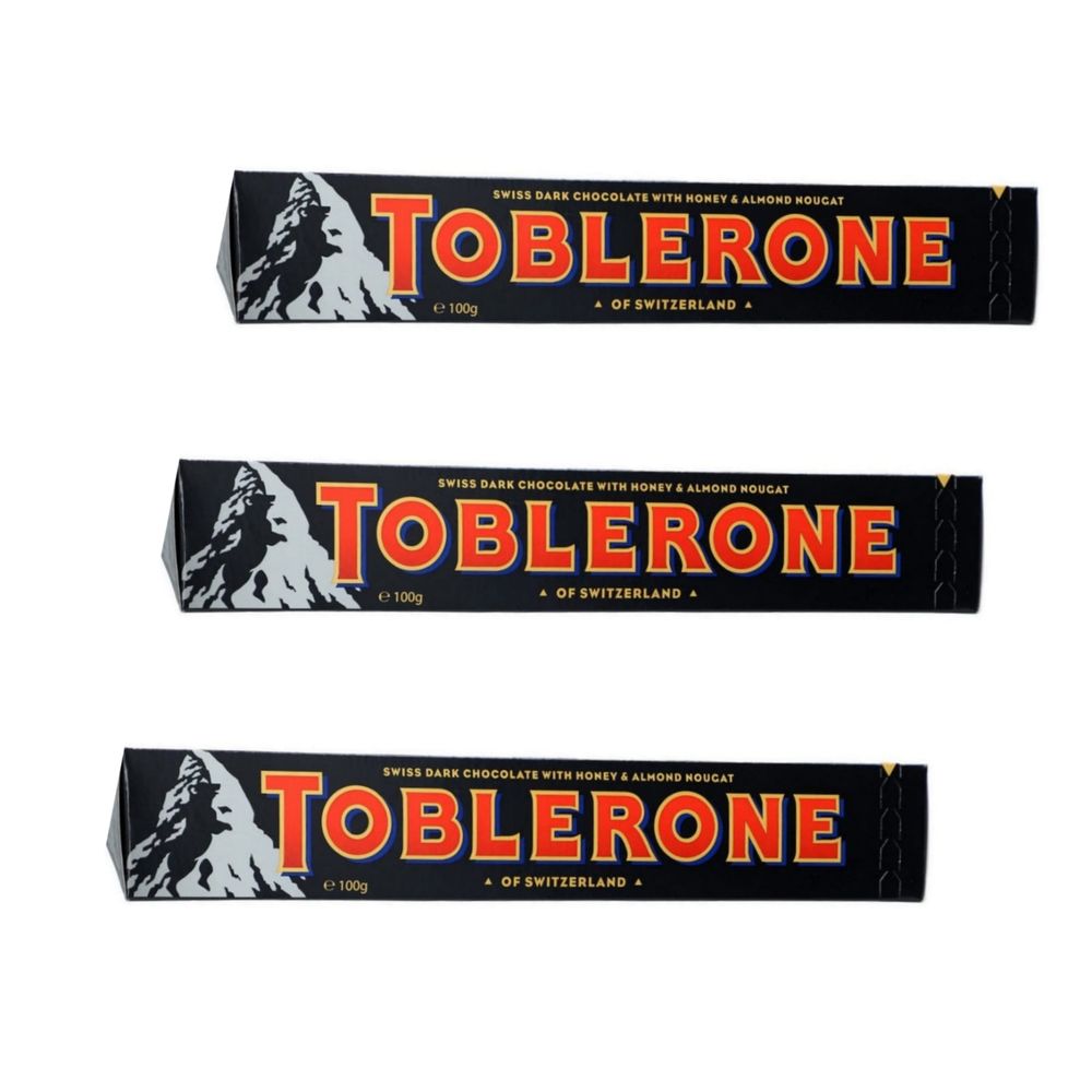 Toblerone шоколад темный 100 г 3 шт