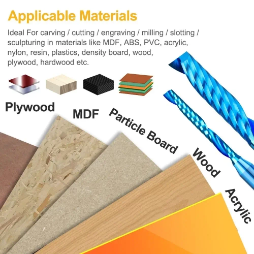 Фреза концевая спиральная однозаходная XCAN, 6х42х70, нано-синее покрытие