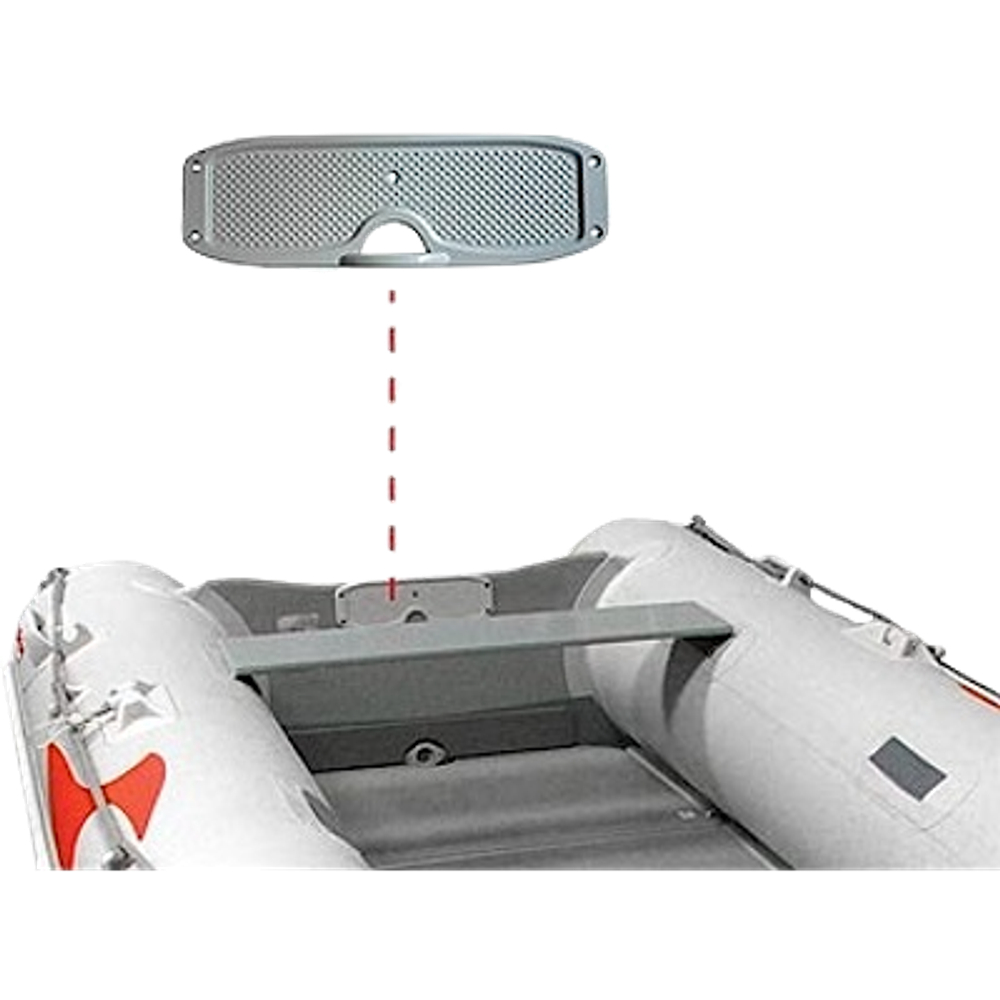 Накладка на транец Badger 305 х  95 х 20мм Металл Серая Предняя DJ1202G