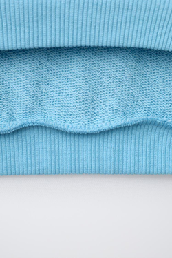 ZARA ТОЛСТОВКА С ПРИНТОМ «ДИНОЗАВР», ВЫЦВЕТШИЙ СИНИЙ