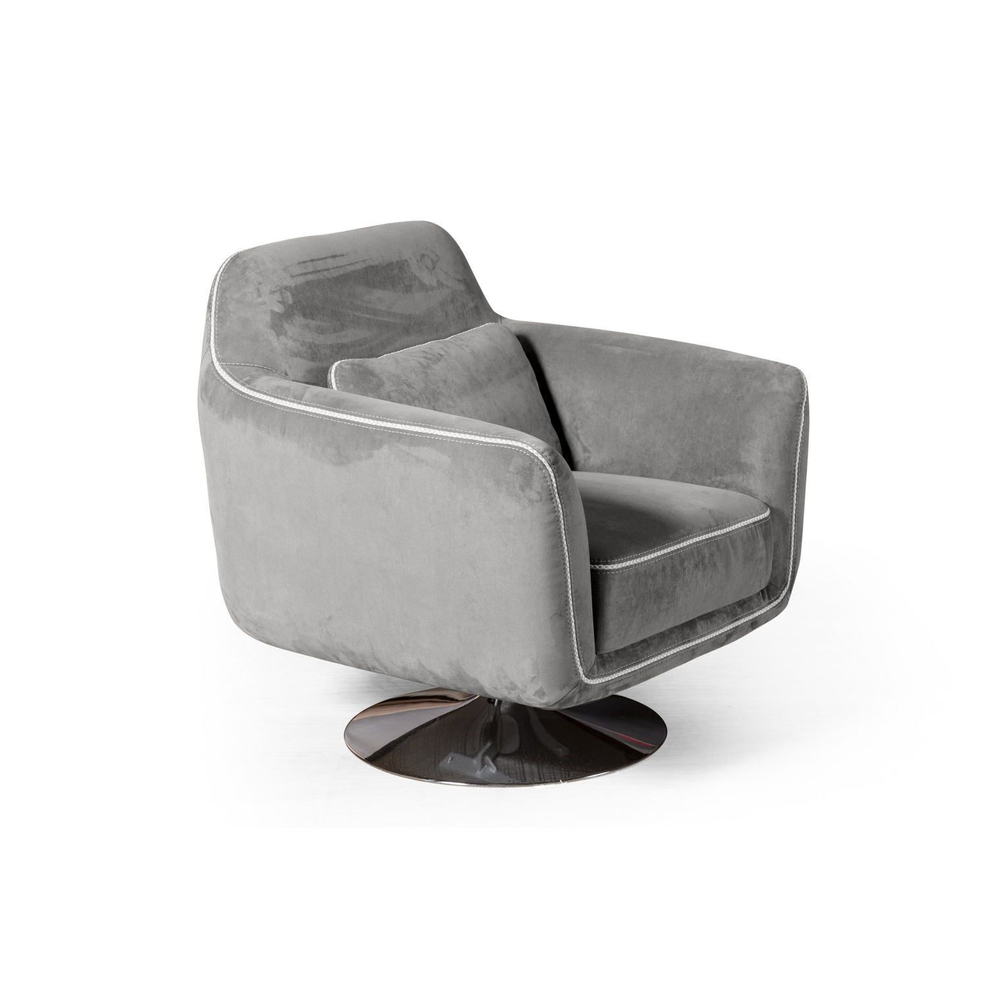 Кресло Marco, искусственная замша Breeze silver
