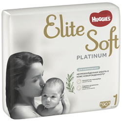 Подгузники Huggies Elite Soft Platinum для новорожденных 4-8кг, 2 размер, 82шт